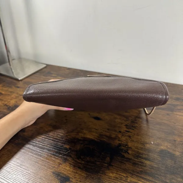 Yves Saint Laurent Vintage Shoulder Bag Small Brown Leather YSL - Image 11