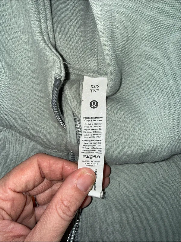 Lululemon‎ Scuba Oversized Half-Zip Hoodie XS/S - Image 2