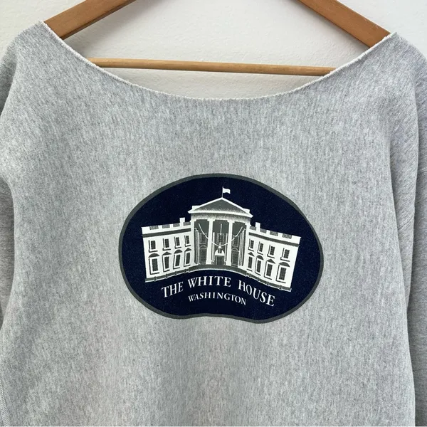 The White House United States USA Off the Shoulder Sweatshirt - Image 2
