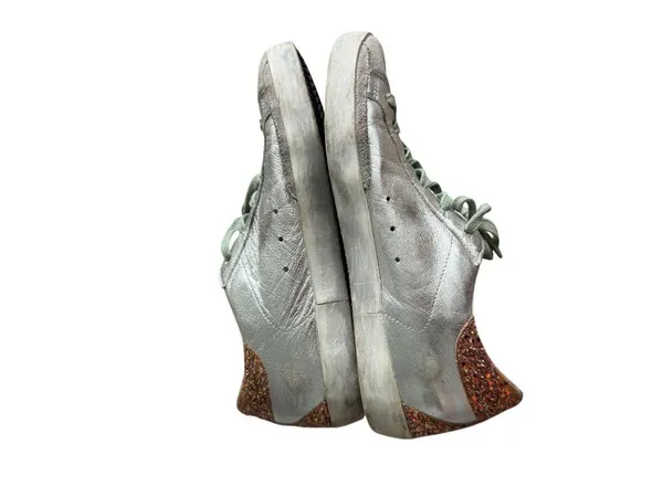 GOLDEN GOOSE Women’s Glitter Superstar Sneakers Size US 10 / 40 - Image 8