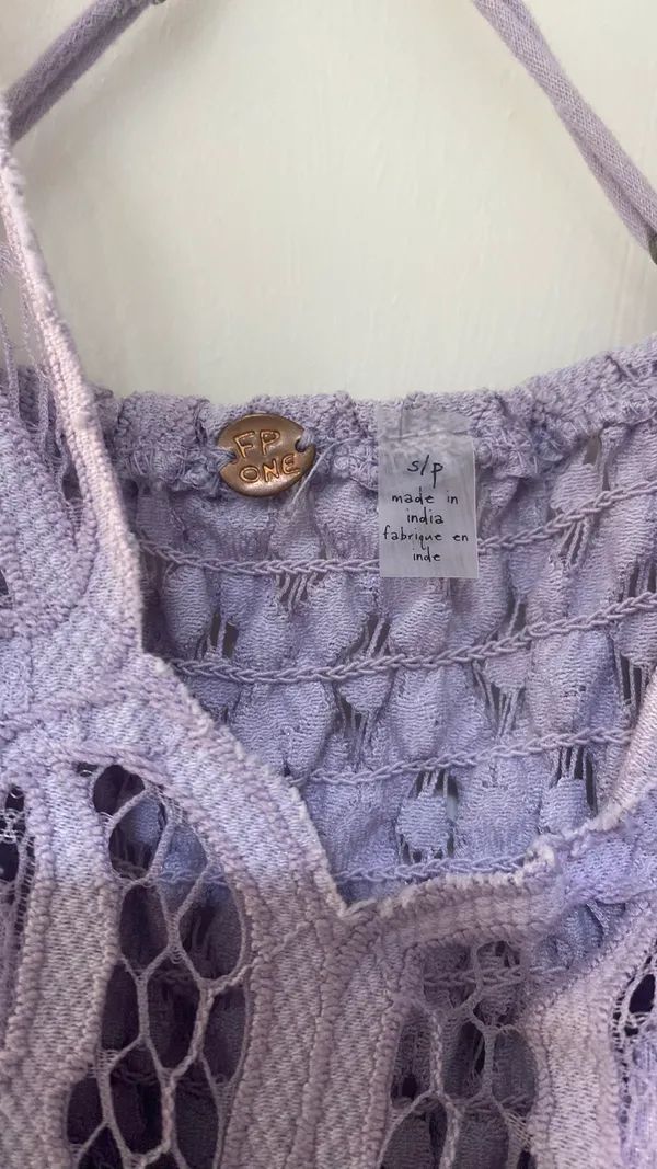 Free People Lavender Flowy Dress - Image 4