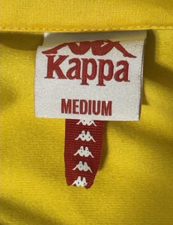 Kappa Track Jacket Mens M Yellow & Purple Banda Logo Full Zip Athletic Sports - Image 4