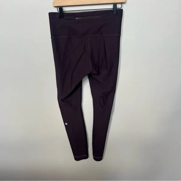 Lululemon Zoned In Tight 27" Plum Shadow Size 10 - Image 8