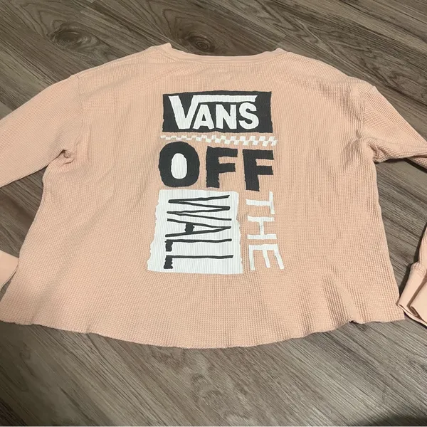 Vans Light Pink Long Sleeve Tee; Medium Women’s - Image 7