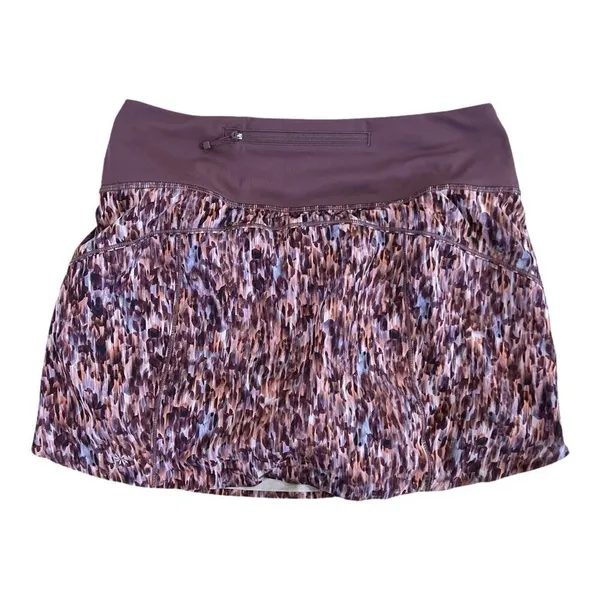 Athleta Run With It 14" Skort Featherweight Running Tennis Multi Color Small S - Image 2