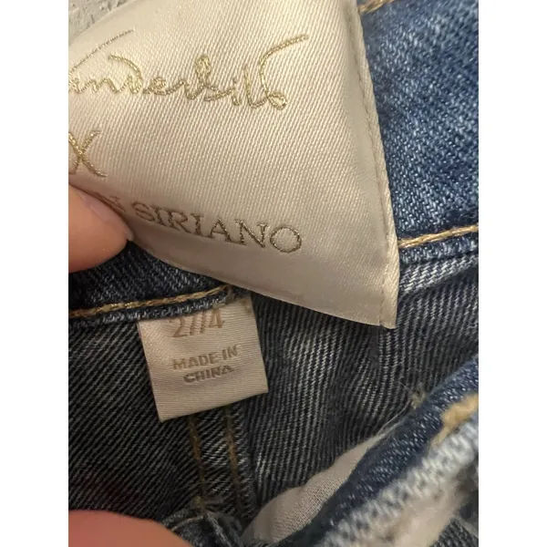 Gloria Vanderbilt x Chrisitian Siriano Miles Patchwork Ankle Jeans Women's 27/4‎ - Image 3