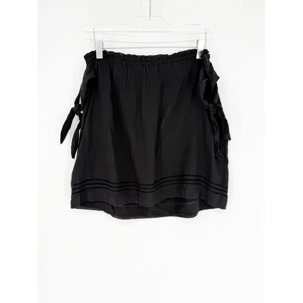 Paige Lynley Off the Shoulder Top Women's L Black‎ Boho - Image 3