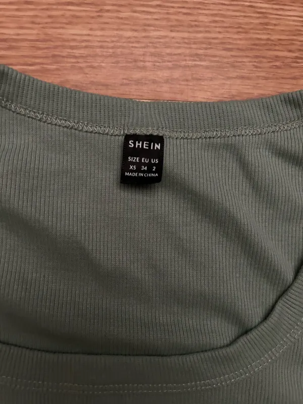 SheIn Green/grey long sleeve - Image 2