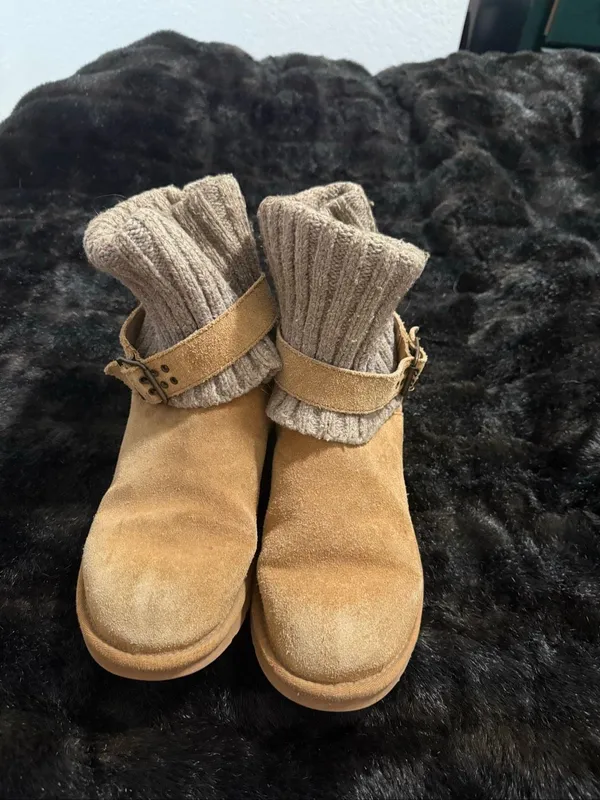 UGG Cassidee UGGpure Lined Knit Cuff Boots, US Womens Size 9 - Image 2