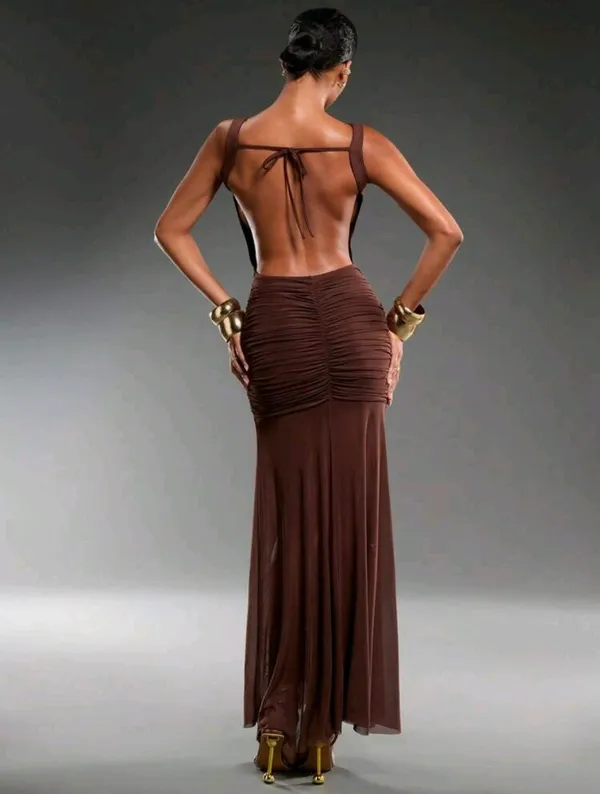 Women’s elegant bodycon maxi dress  - Image 4