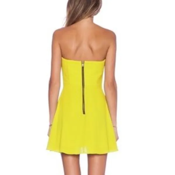 NBD Naven Twins Disclosure Strapless Mini Dress Size Small - Image 2