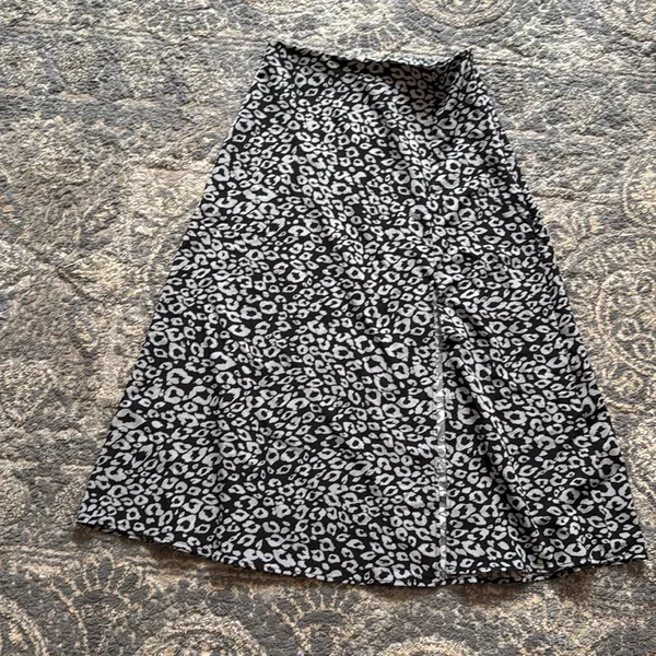 SHEIN Women's Boho Print Thigh High Waist A Line Split Midi Skirt Size 4 - Image 2
