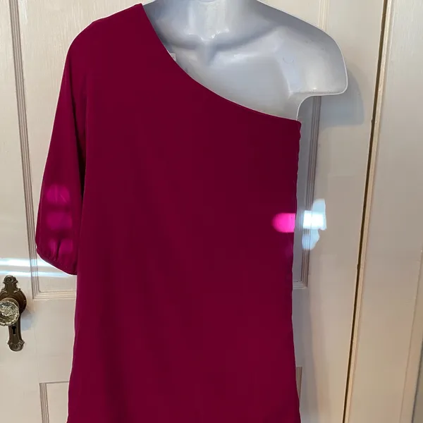 Cocolove one sleeve open shoulder dress Fully Lined Mini size S - Image 3
