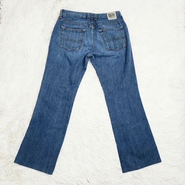Lucky Brand Classic Rider Womens Medium Wash Bootcut Y2K Jeans Size 6 28in Short - Image 3