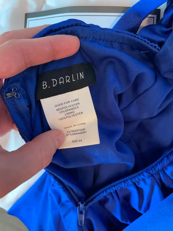 B Darlin Blue Mini Dress - Image 4