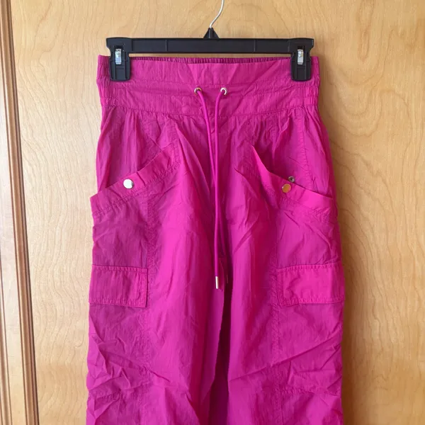 Athleta Alicia Keys Utility Pant Womens 0 Pink High Waist Cargo Jogger Nylon - Image 2
