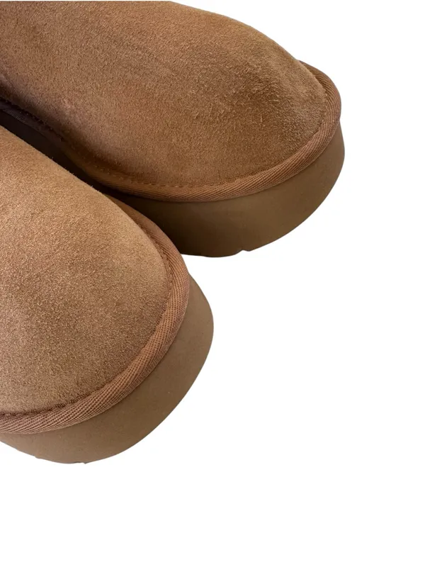 NEW UGG Classic Ultra Mini New Heights Platform Boot Women Size 12 with Flaw - Image 10