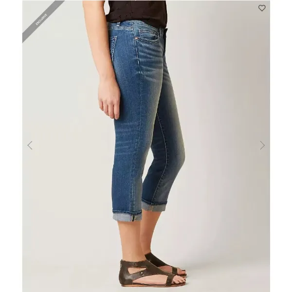 NWOT BKE Harper Stretch Cropped Denim Jeans Size 28 - Image 5
