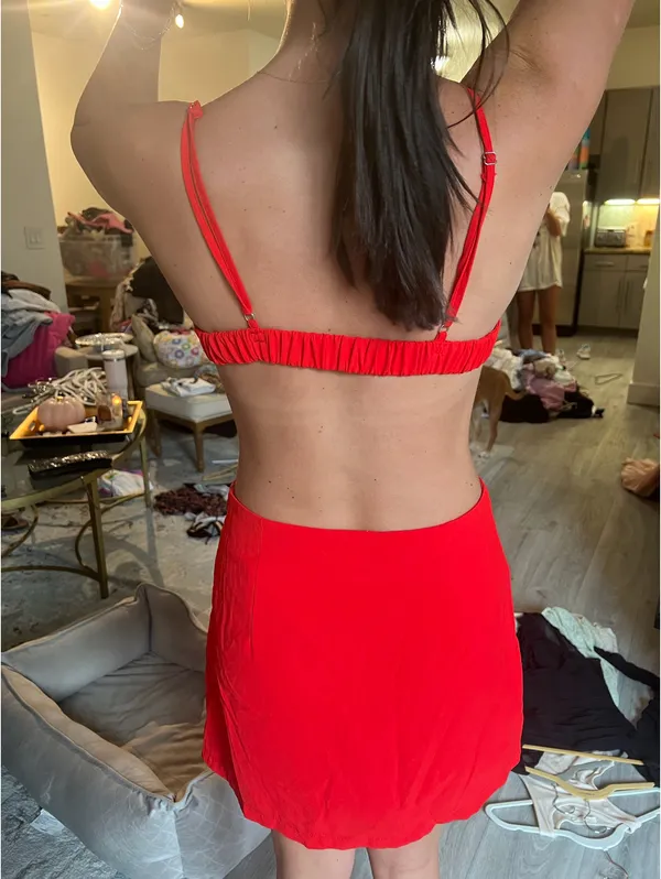 Princess Polly Red Skirt Set - Image 2