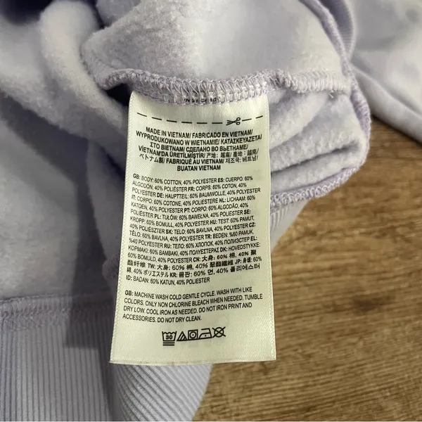 Vans Have A Vanstastic Day Sweatshirt Pullover Lavender Size XS - Image 4