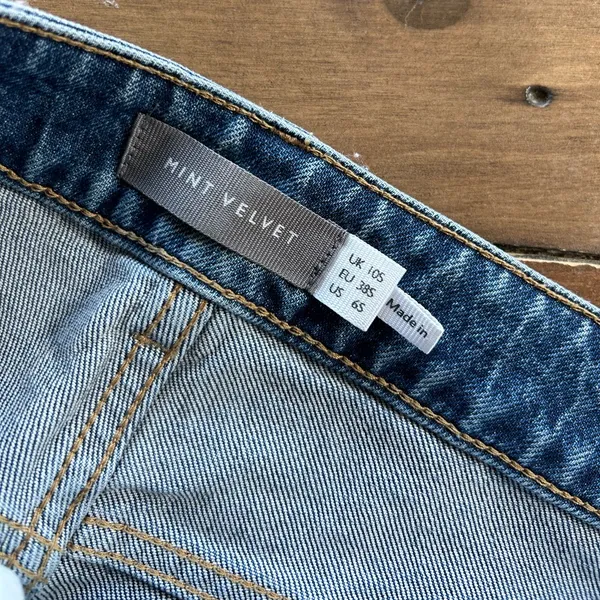 Mint Velvet Barrel Mid Indigo Jeans 6 Short - Image 9