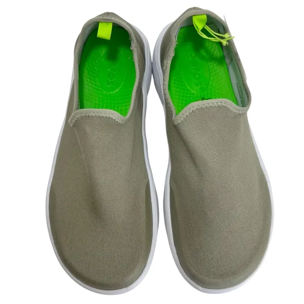 OOFOS OOMG Eezee recovery sneaker shoes in sage green - Image 7