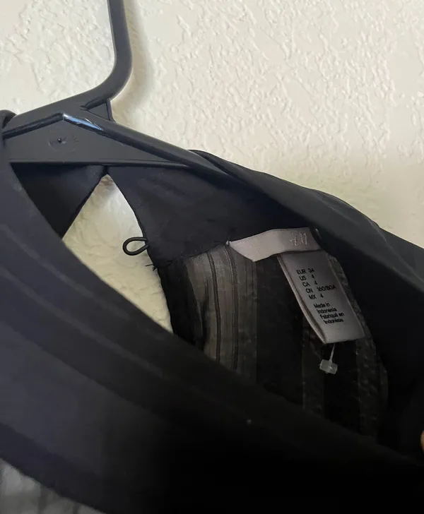 H&M High Neck Long Sleeve Sheer Blouse - Image 3