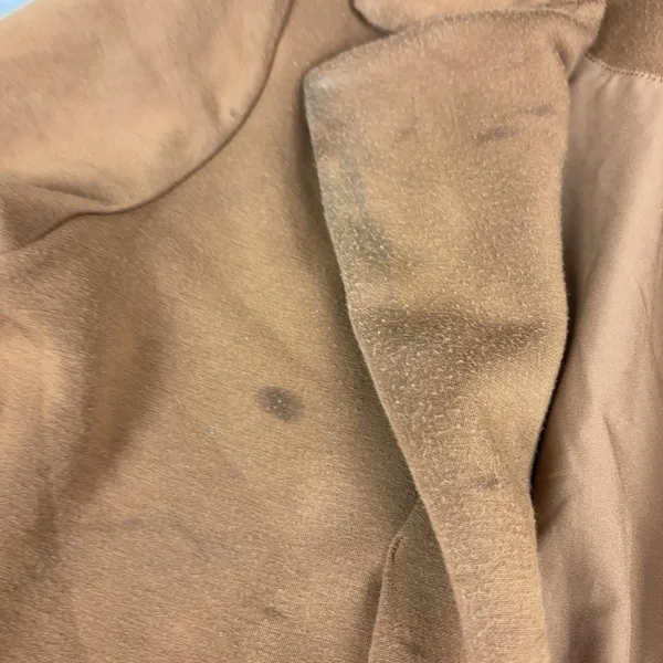 Spanx Coat Womens Small Brown Modal Blend Long Open Front Overcoat Lined Pockets - Image 5