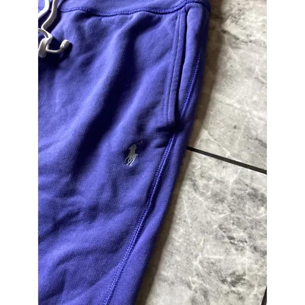 Polo Ralph Lauren Purple Fleece Joggers Womens Medium Pony Logo Sweatpants - Image 2