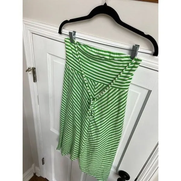 Lilly Pulitzer stripe green‎ halter dress size small - Image 2