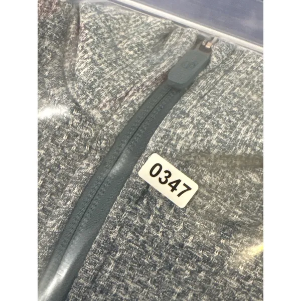 Lululemon Rest Less Half Zip Women 6 Blue Space Dye Merino Wool Blend Base Layer - Image 8