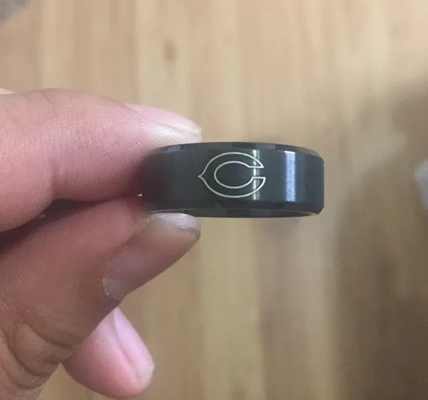 Chicago Bears Black Ring - Image 4