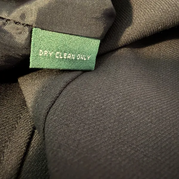 Lauren‎ Ralph Lauren Black Wool Flounce Skirt Size 6 Side Zip Career Lawyer Work - Image 5