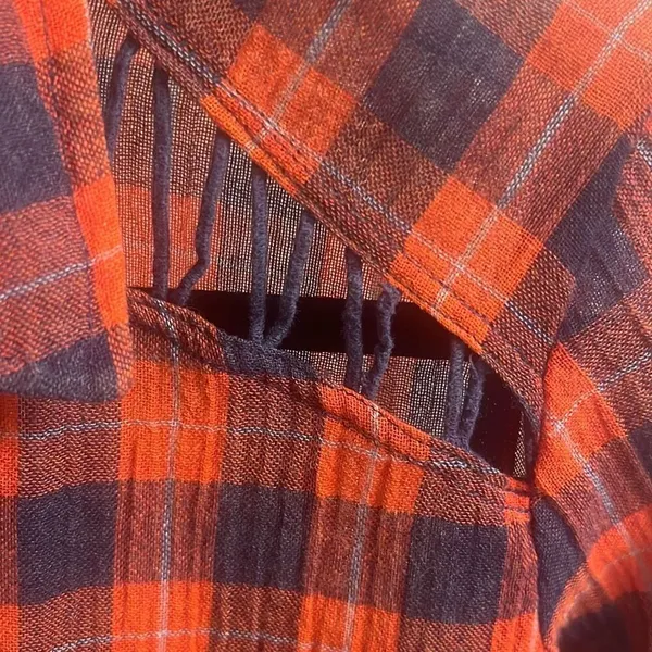 ✨Free People Gauze Plaid Flannel Sz XS T-Shirt✨ - Image 11