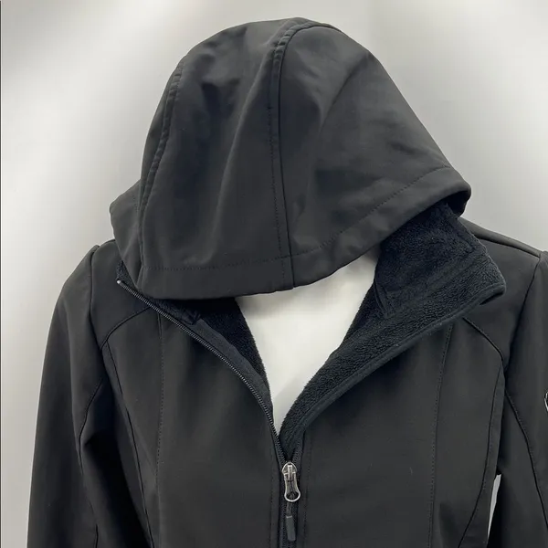 Free Country Women's Black Utility Hooded Thumbhole Jacket - Image 7