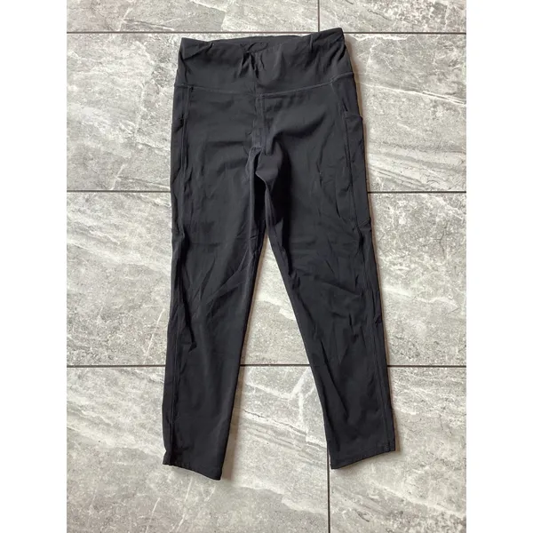 Vuori Daily Pocket Leggings Black High Rise 7/8 Yoga Tights Womens XS VW413 - Image 6