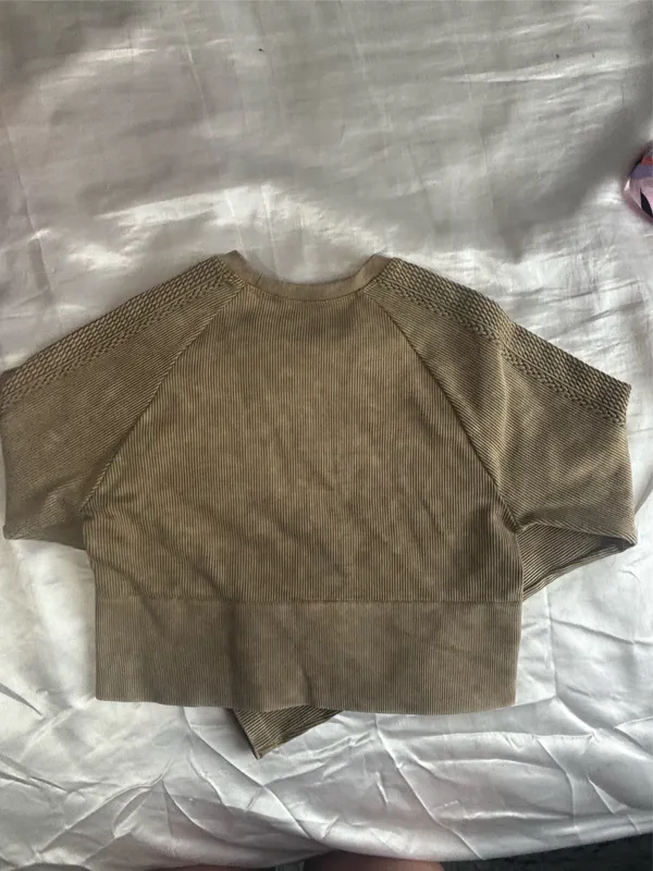OFFLINE by Aerie Cropped Long Sleeve Workout Top - Image 2