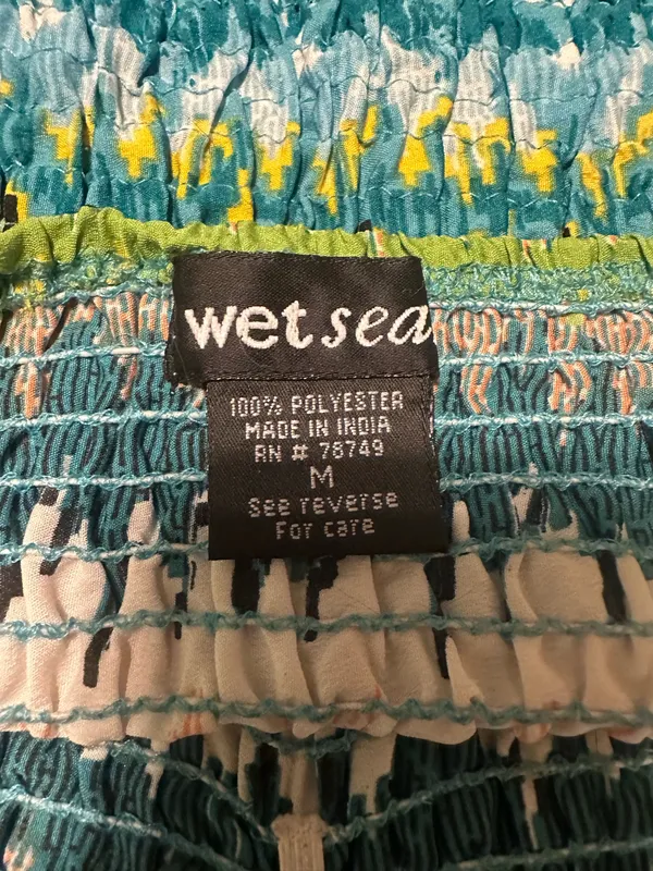 Wet Seal Y2K Teal Striped Tube Top - Image 4