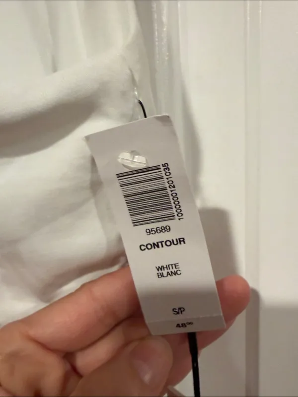 Babaton White Racerback Bodysuit small NWT - Image 5