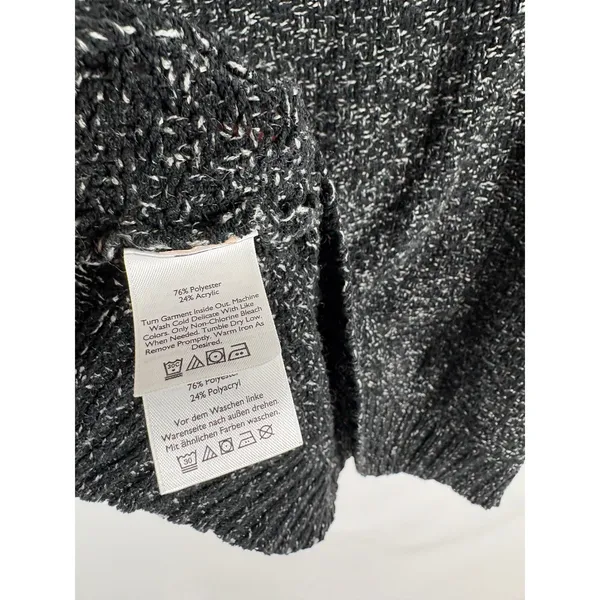 Eddie Bauer Cowl Neck Thick Knit Marled Lounge Sweater Size XL - Image 3