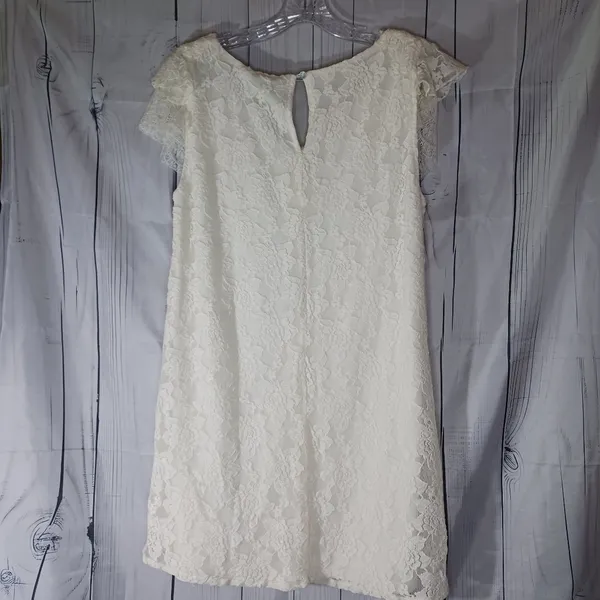 Umgee Bohemian Chic V-Neck Cottagecore Lace Mini Dress in Cream NWT - Image 9