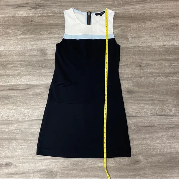 Sanctuary Colorblock Mod Shift Mini Dress Black White Blue S - Image 10