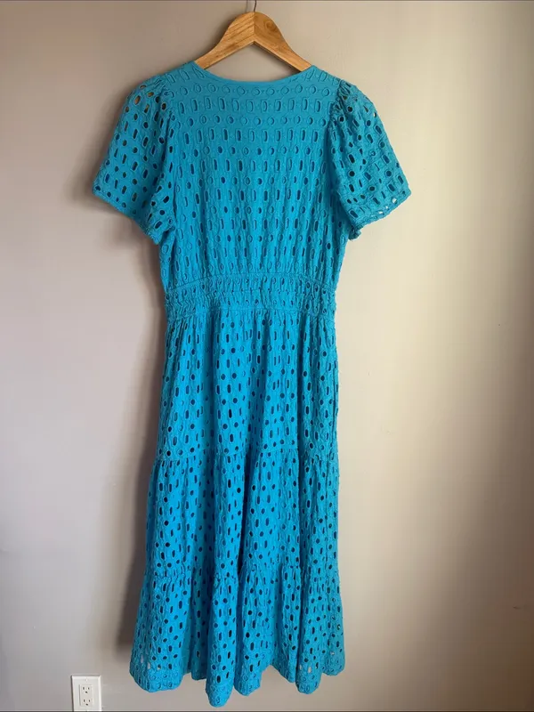 Anthropologie Somerset Maxi Dress Eyelet Edition Medium - Image 3