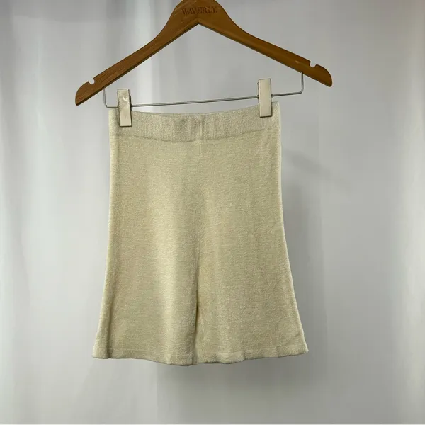 Amanda Uprichard Ariya Rib Knit‎ Biker Short in Pale Yellow Size XS - Image 2