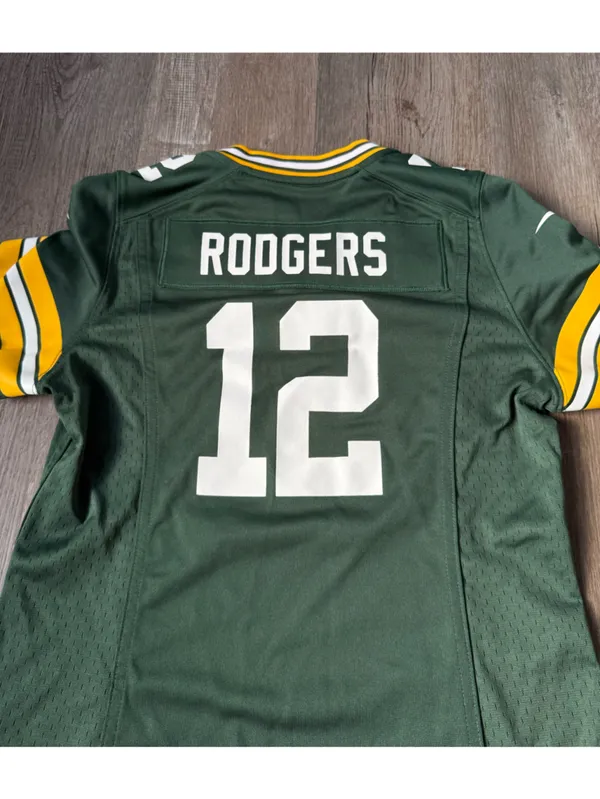 Nike On Field Green Bay Packers Aaron Rodgers 12 Jersey Green Women’s Size M - Image 8
