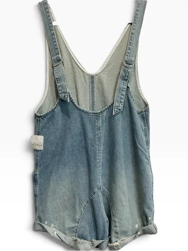 NWT Free People High Roller Denim Shortalls Size XS Bright Eyes Blue Overalls - Image 5