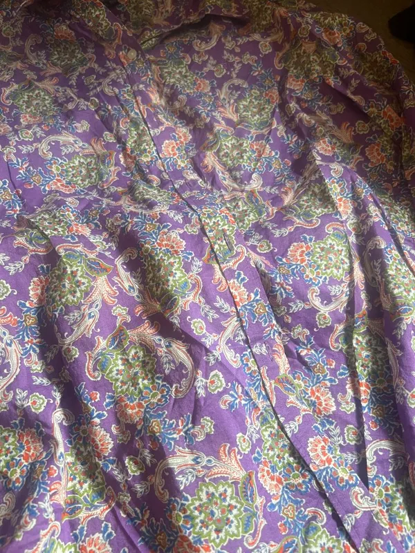 Lauren Ralph Lauren vintage purple paisley top size‎ M - Image 6