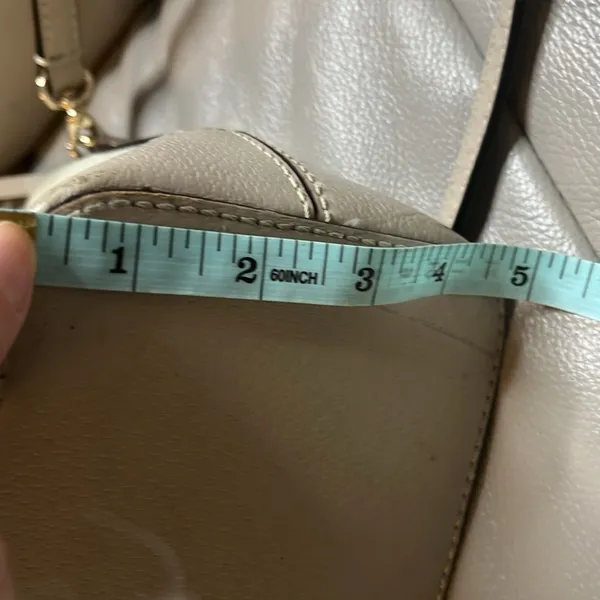 Kate Spade Cream/Pebble Wellesley Small Rachelle Satchel Crossbody Bag - Image 8