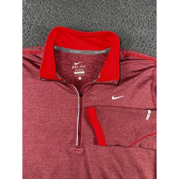 Nike‎ Dri Fit Swift Track Jacket Women Large 1/4 Zip Mock Neck Running - Image 2