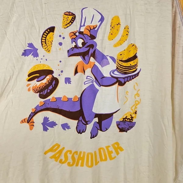 Disney Epcot 2023‎ Chef Figment Food And Wine Festival Passholder T-Shirt 2XL - Image 3